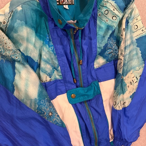 Vintage RE River Edge Sport Women's Tracksuit Windbreaker Set - Size M Blue - Picture 6 of 14